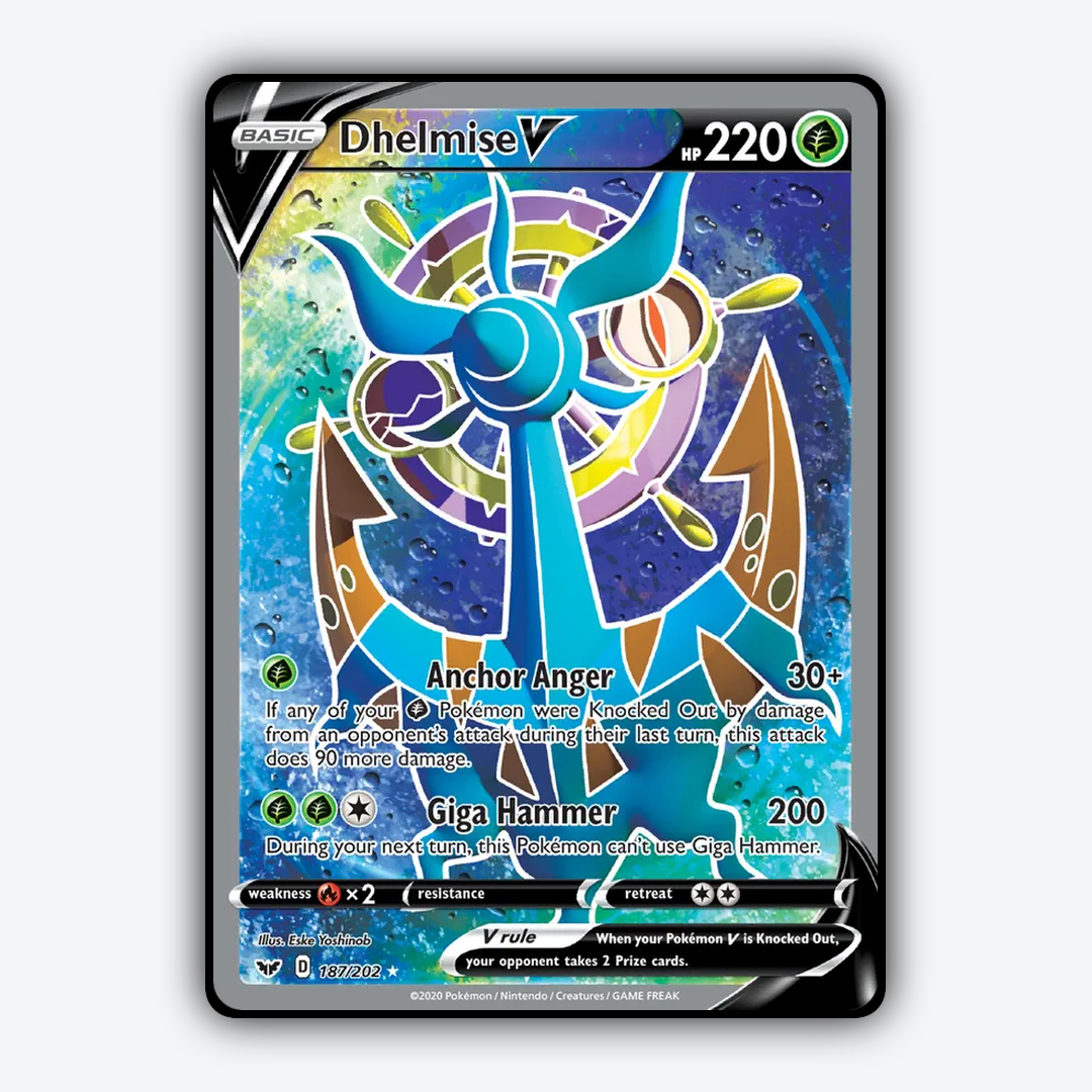 Dhelmise V 187/202 - Sword & Shield Set - Card Rug