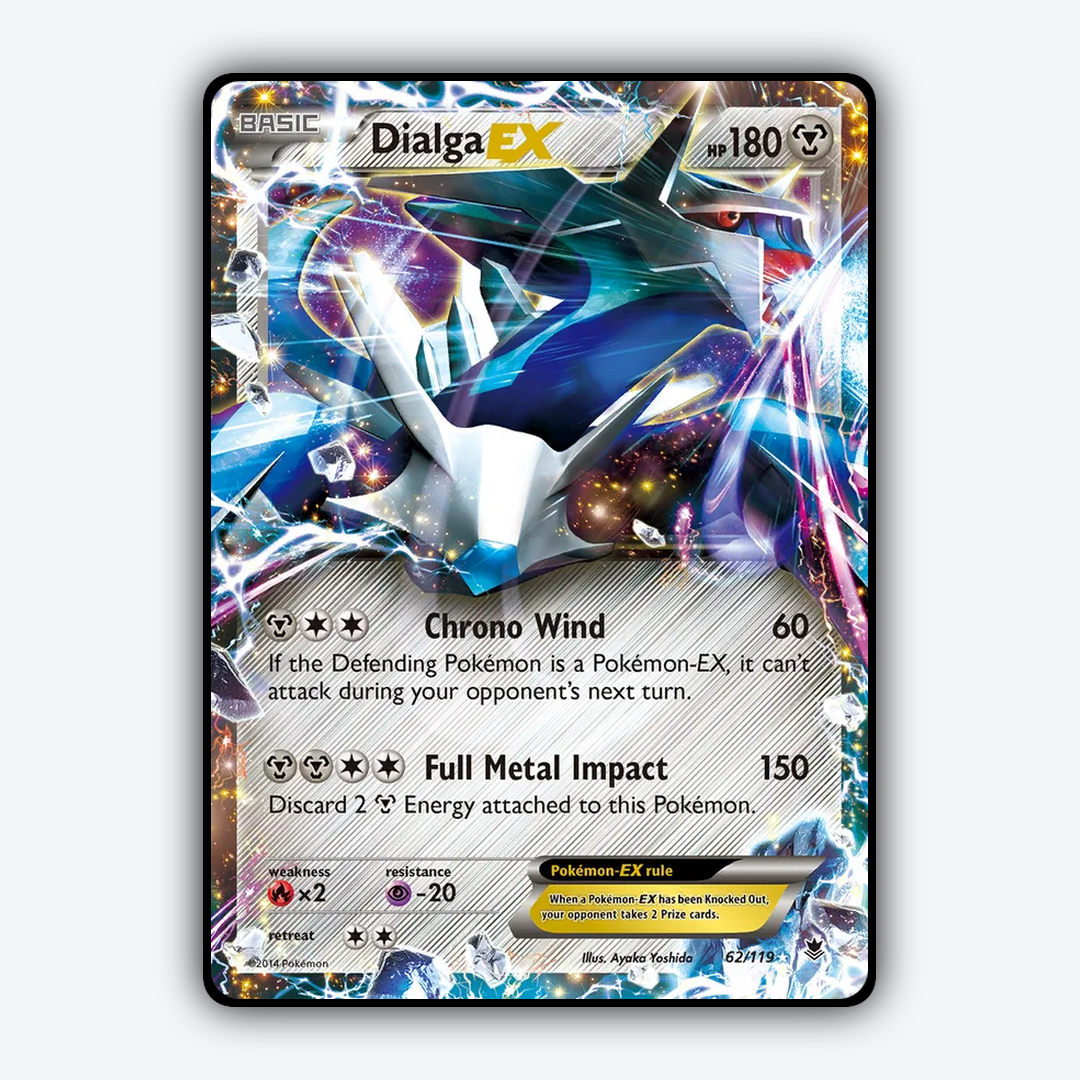 Dialga-EX 062/119 - Phantom Forces Set - Card Rug