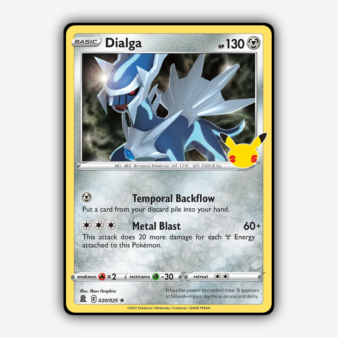 Dialga #20 - Celebrations Set - Card Rug