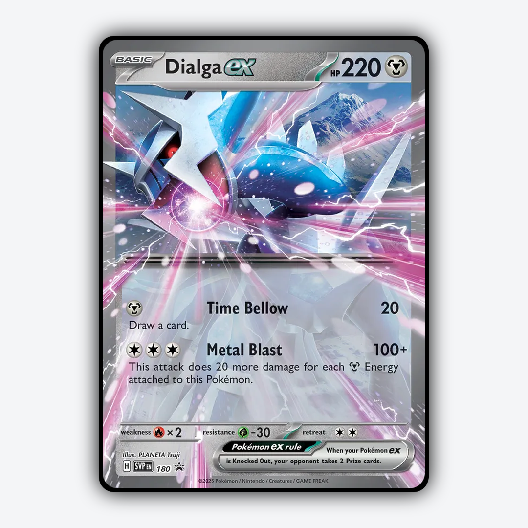 Dialga ex #180 - Scarlet & Violet Black Star Promos Set - Card Rug