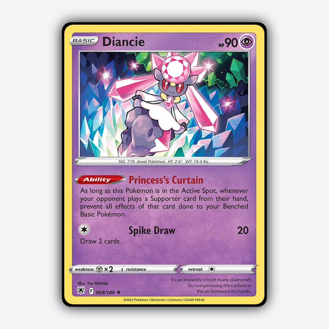 Diancie 068/189 - Astral Radiance Set - Card Rug
