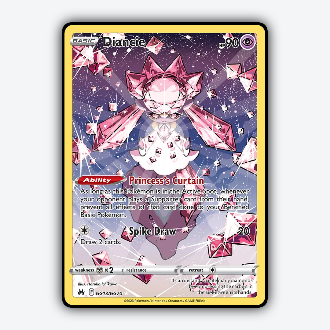 Diancie #13 - Crown Zenith Set - Card Rug