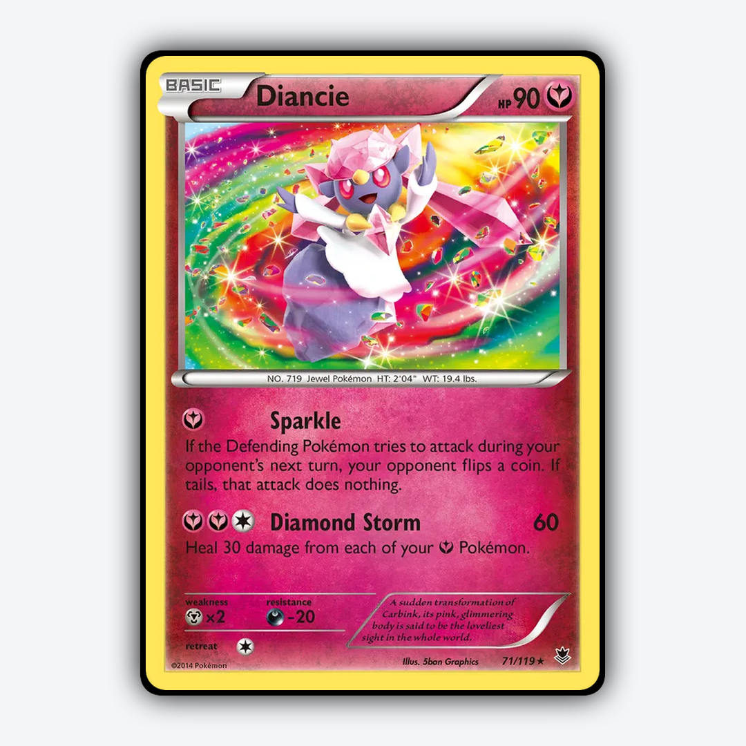 Diancie 071/119 - Phantom Forces Set - Card Rug