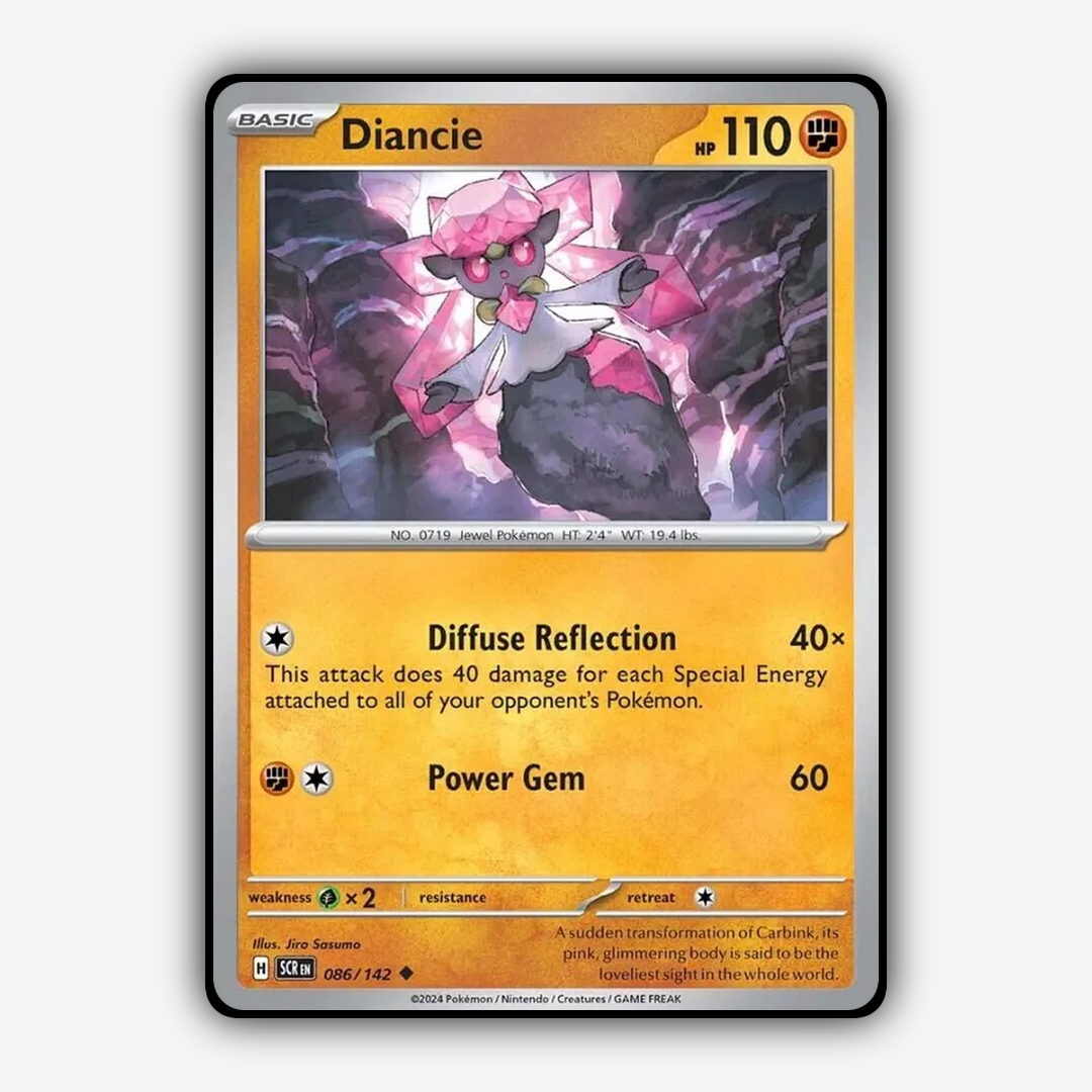 Diancie 086/142 - Stellar Crown Set - Card Rug