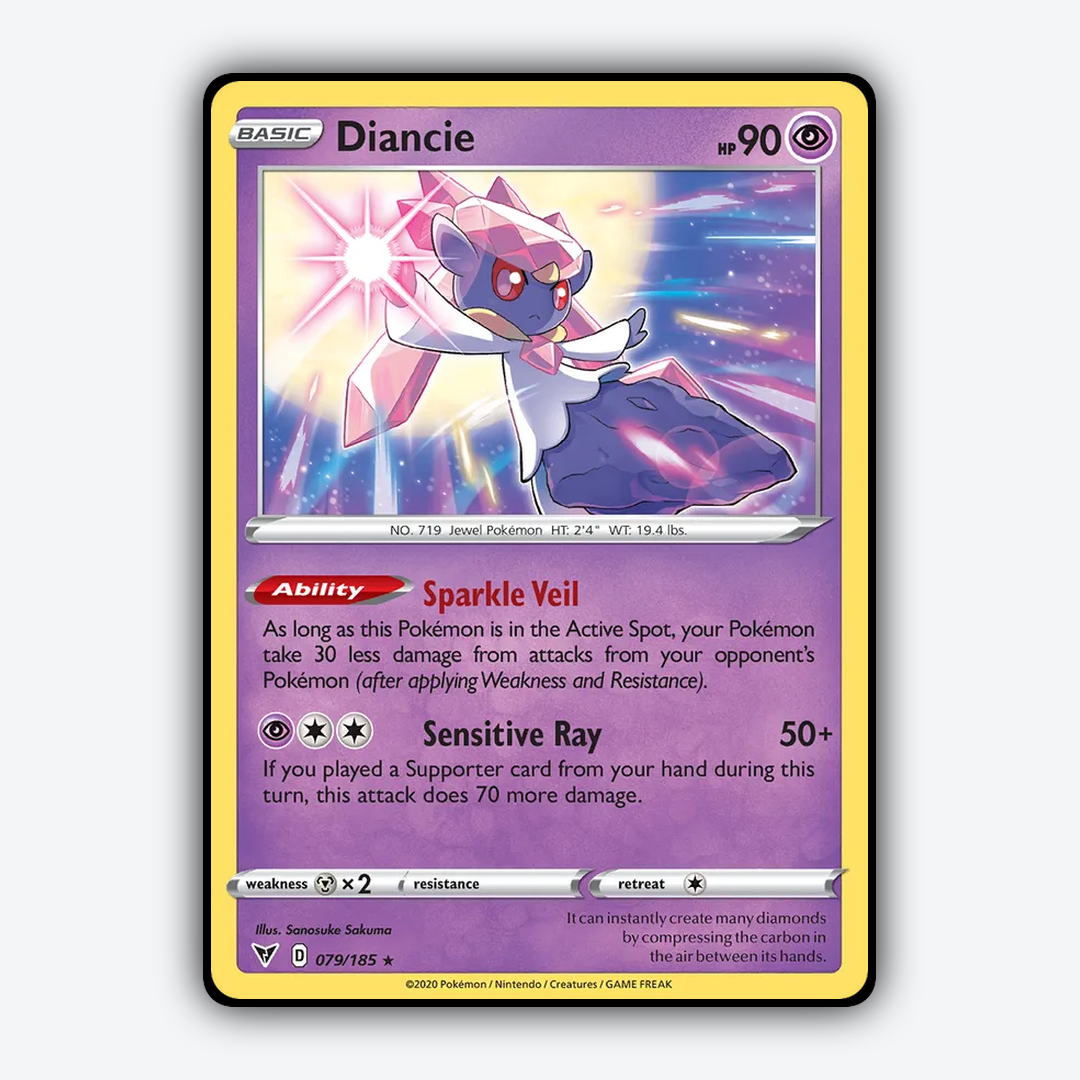 Diancie 079/185 - Vivid Voltage Set - Card Rug