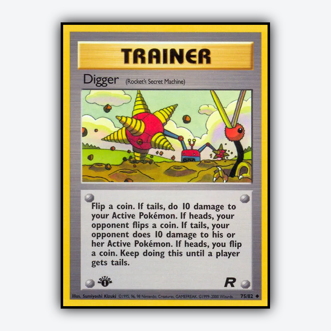 Digger 075/82 - Team Rocket Set - Card Rug