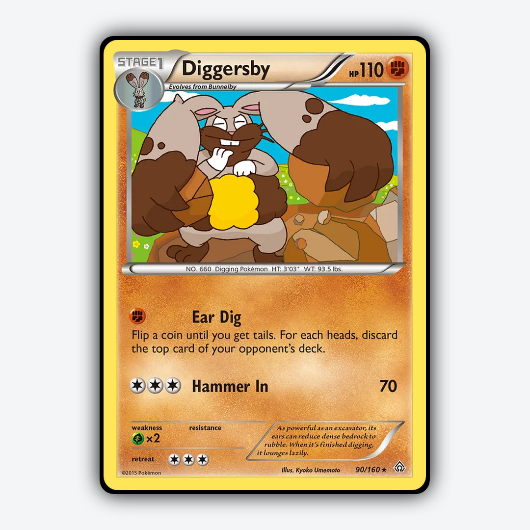 Diggersby 090/160 - Primal Clash Set - Card Rug