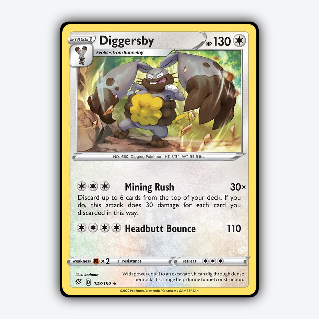 Diggersby 147/192 - Rebel Clash Set - Card Rug