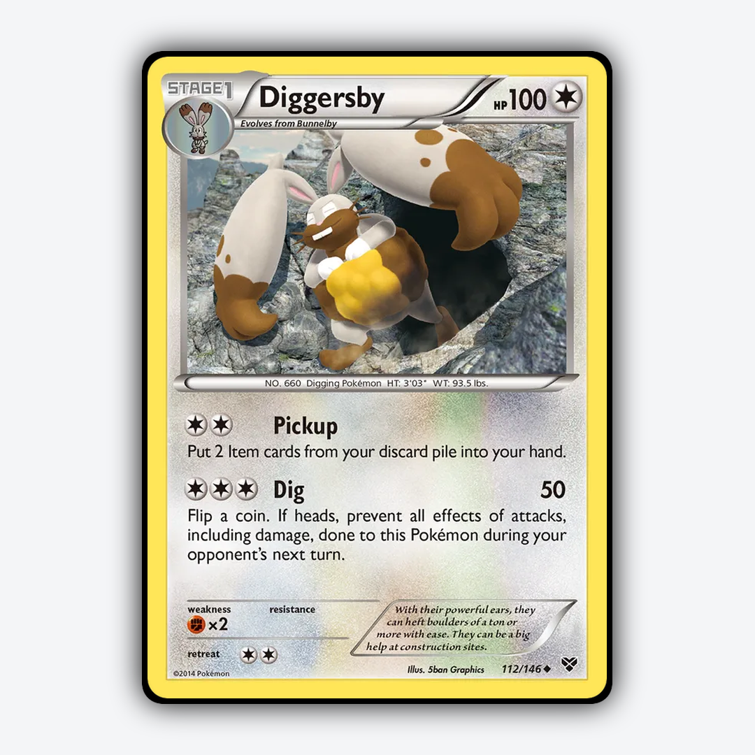 Diggersby 112/146 - XY Set - Card Rug