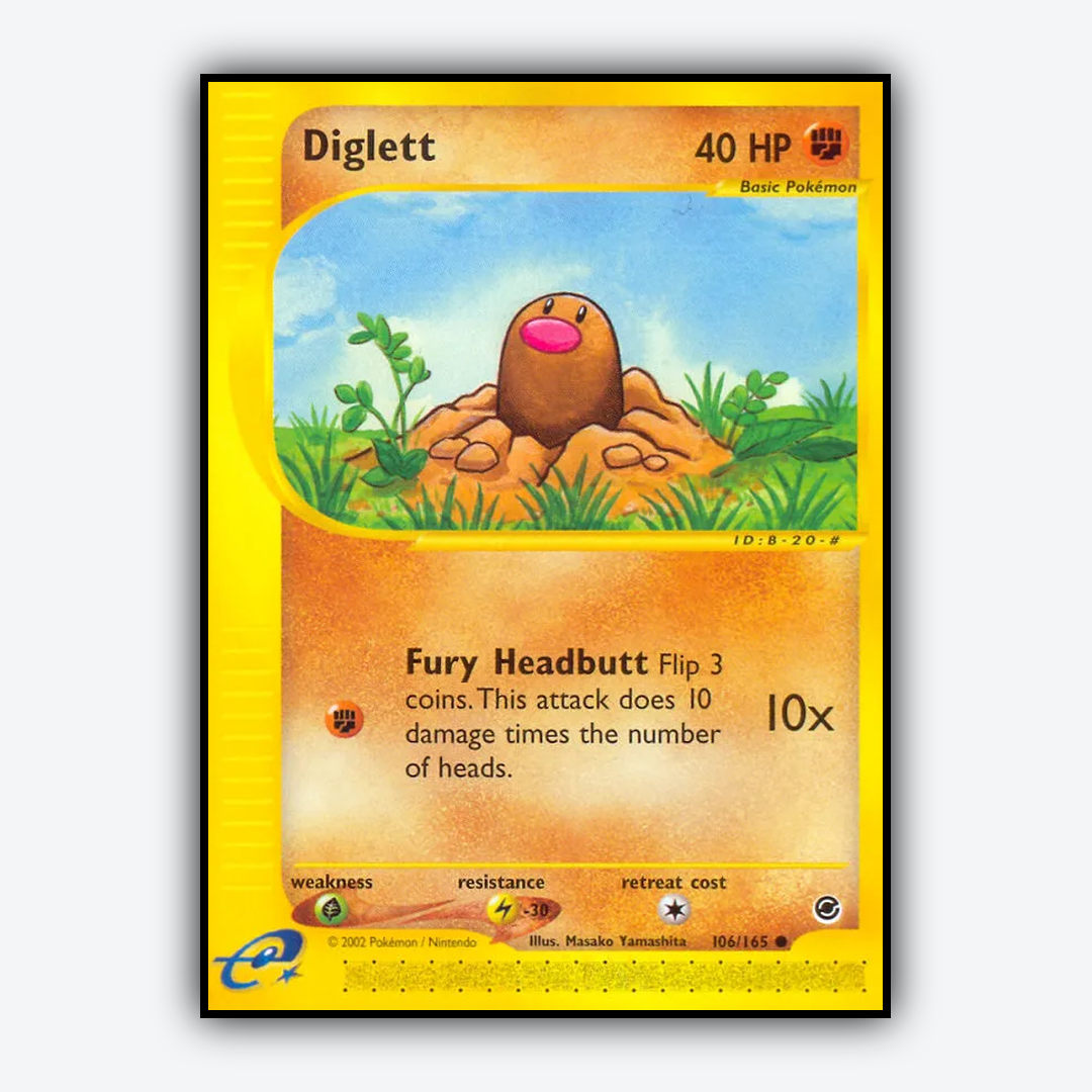 Diglett 106/165 - Expedition Base Set - Card Rug