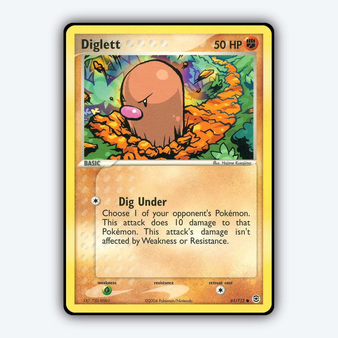 Diglett 061/112 - FireRed & LeafGreen Set - Card Rug