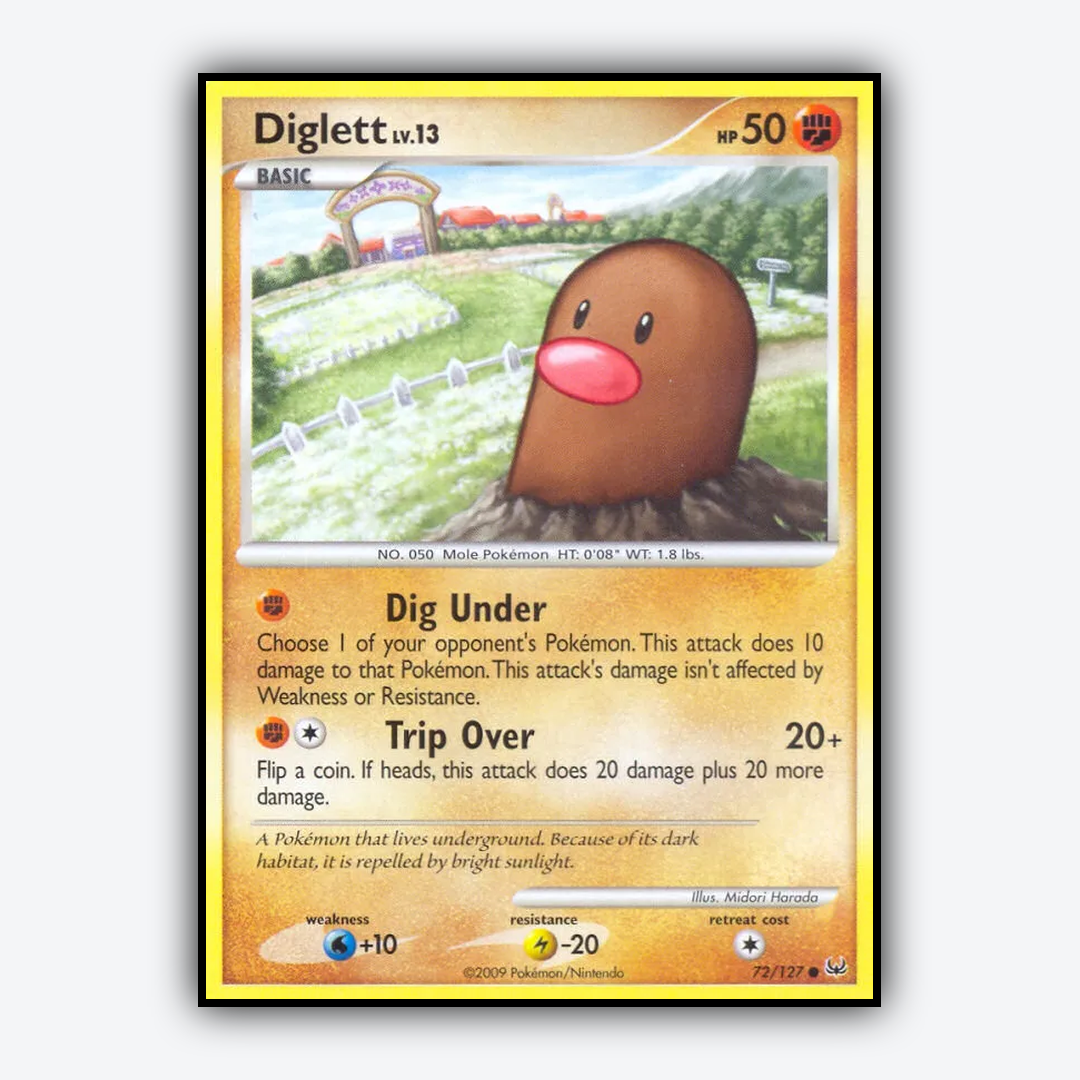 Diglett 072/127 - Platinum Set - Card Rug