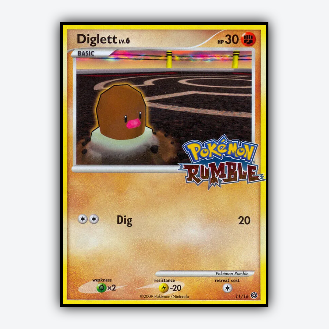 Diglett 011/16 - Pokémon Rumble Set - Card Rug