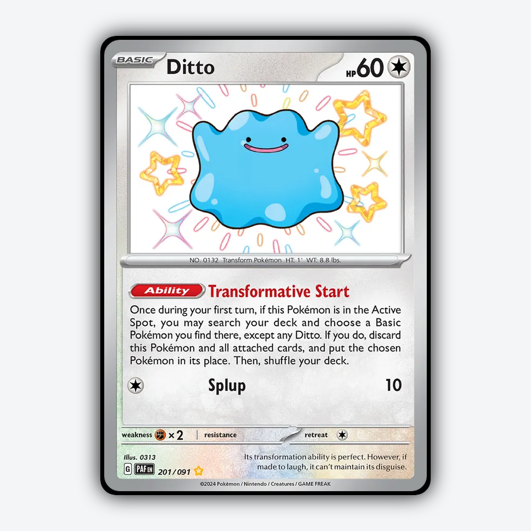 Ditto #201 - Paldean Fates Set - Card Rug