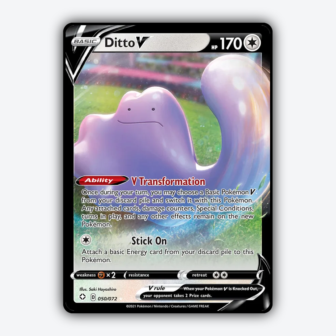 Ditto V 050/72 - Shining Fates Set - Card Rug