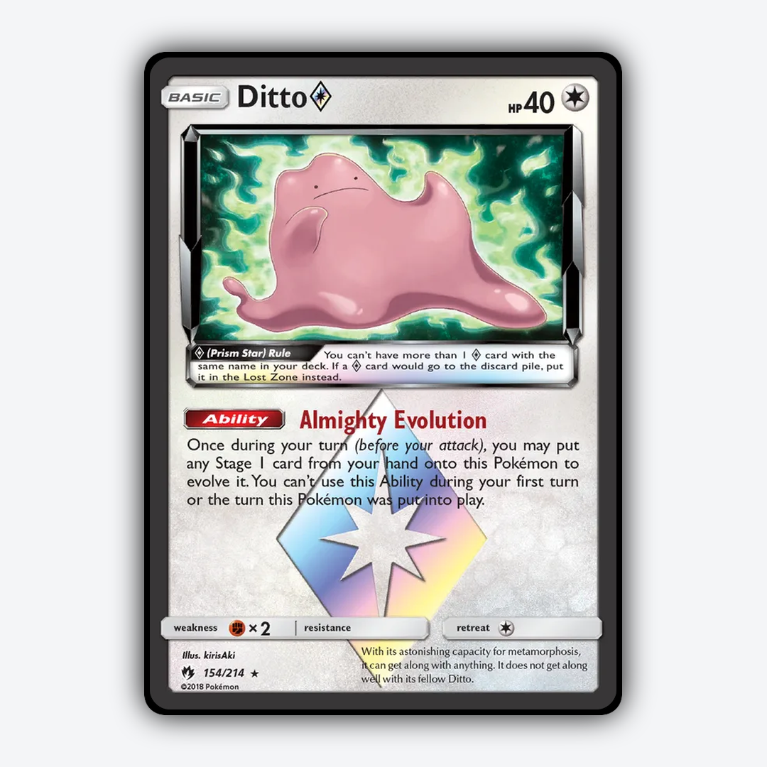 Ditto ◇ 154/214 - Lost Thunder Set - Card Rug