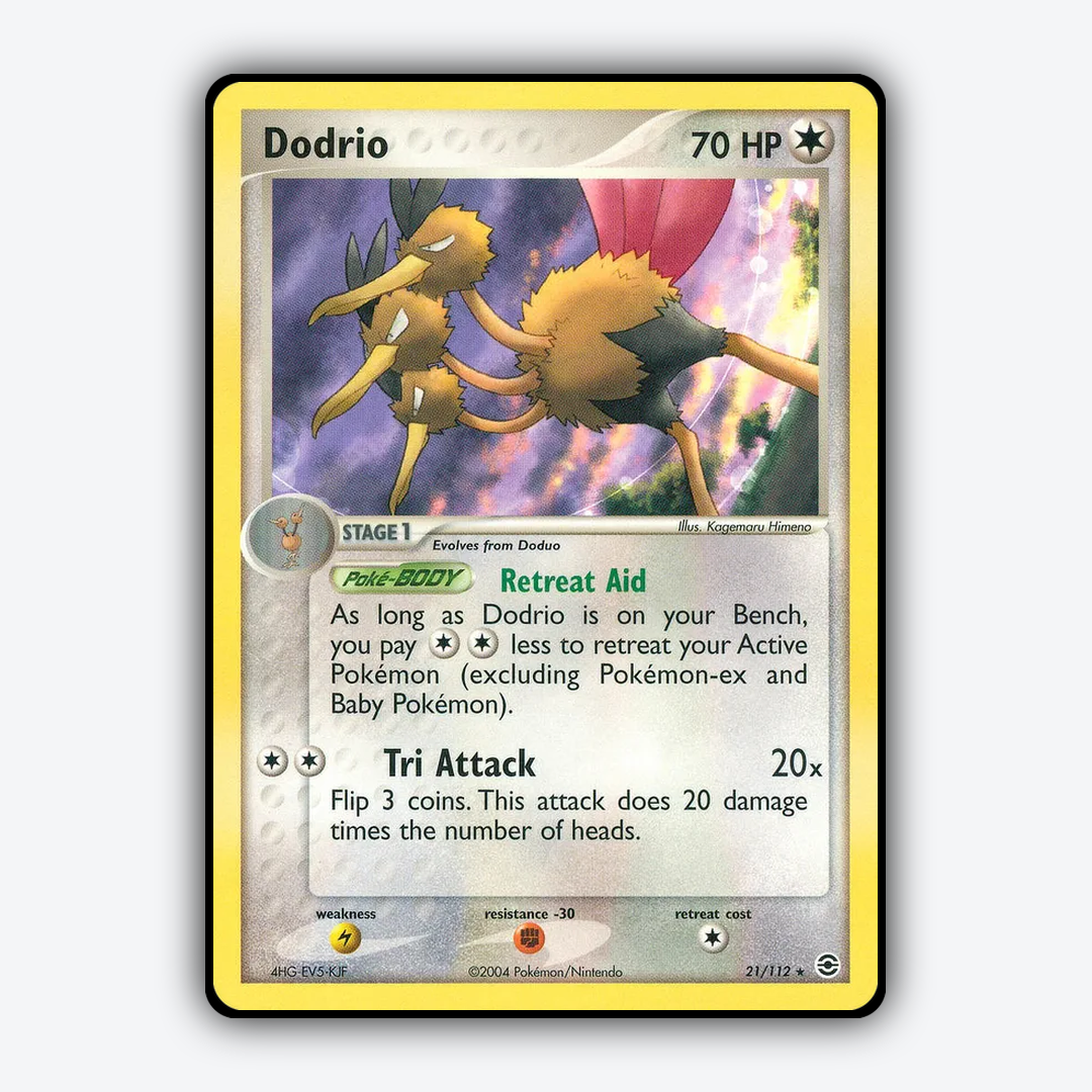 Dodrio 021/112 - FireRed & LeafGreen Set - Card Rug
