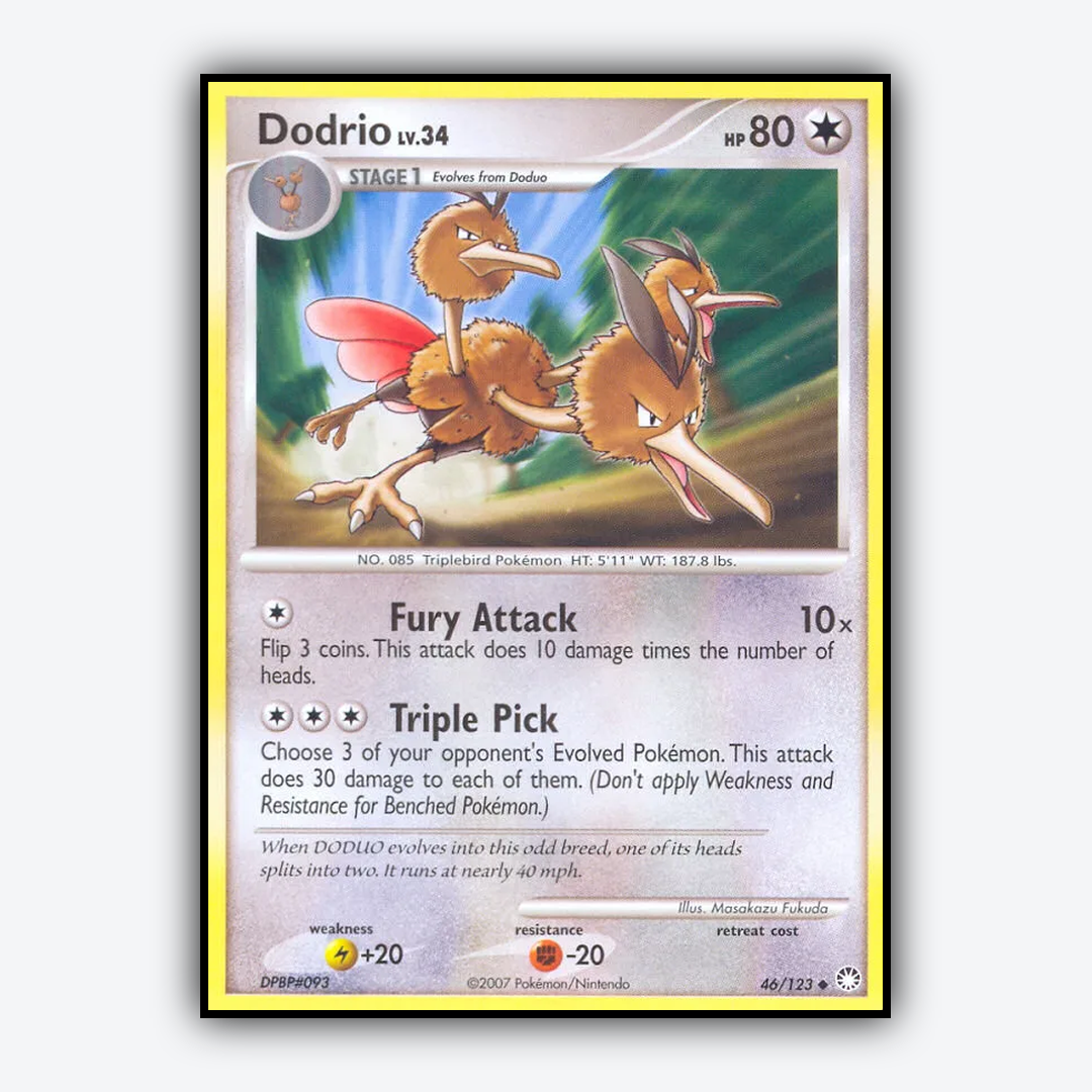 Dodrio 046/123 - Mysterious Treasures Set - Card Rug