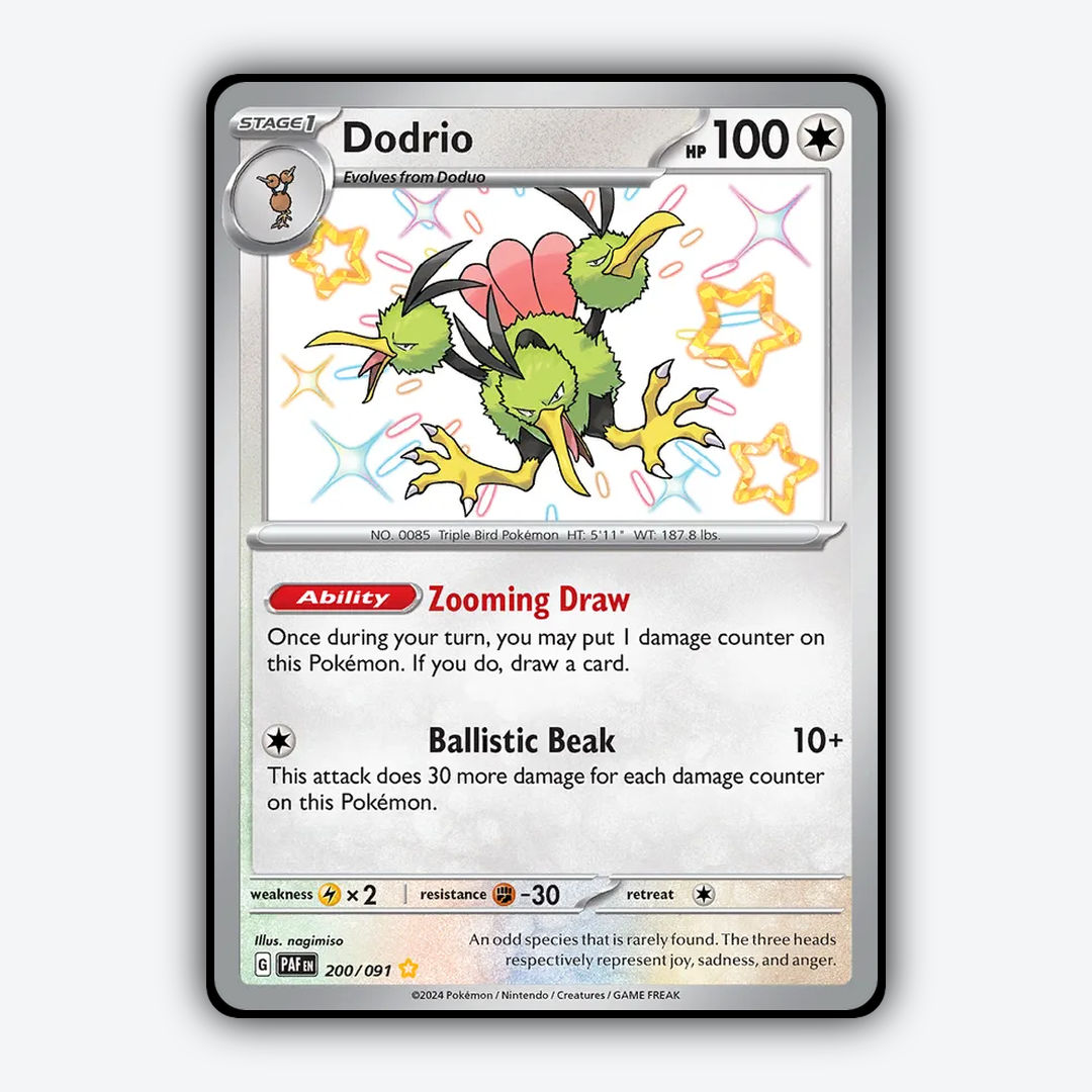 Dodrio #200 - Paldean Fates Set - Card Rug