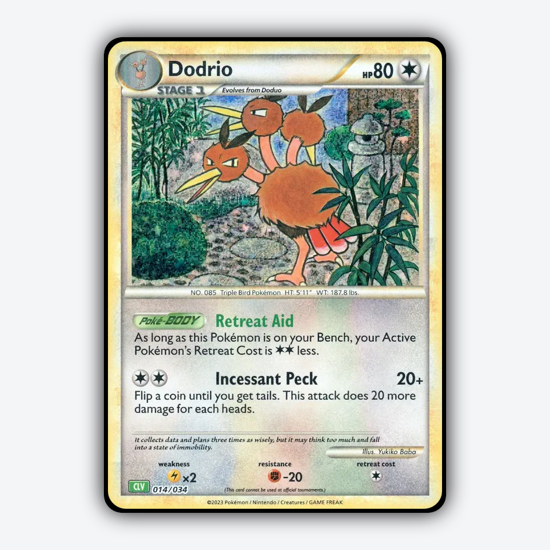 Dodrio 014/034 - Pokémon TCG Classic - Venusaur Set - Card Rug