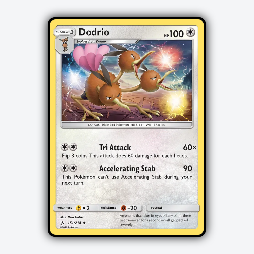Dodrio 151/214 - Unbroken Bonds Set - Card Rug