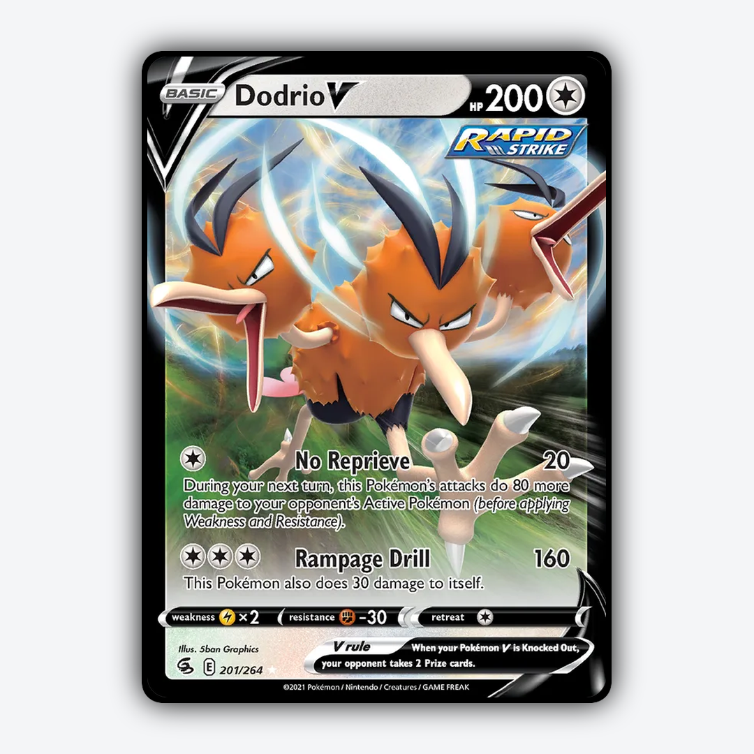 Dodrio V 201/264 - Fusion Strike Set - Card Rug