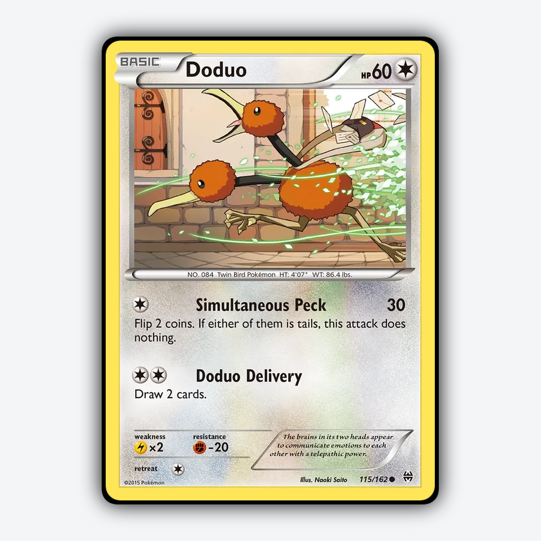 Doduo 115/162 - BREAKthrough Set - Card Rug