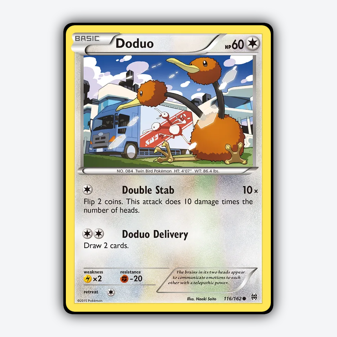 Doduo 116/162 - BREAKthrough Set - Card Rug