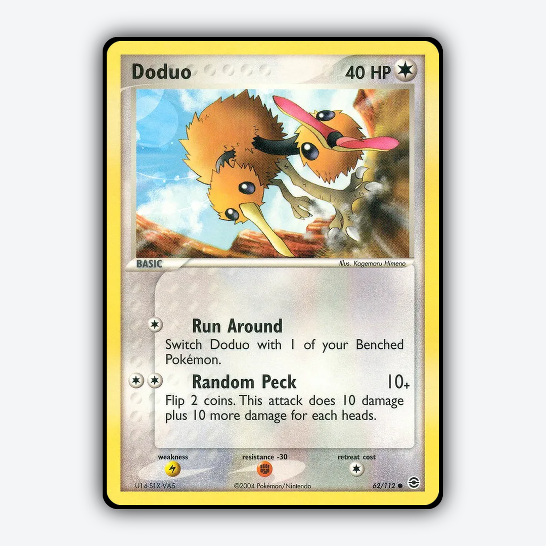 Doduo 062/112 - FireRed & LeafGreen Set - Card Rug