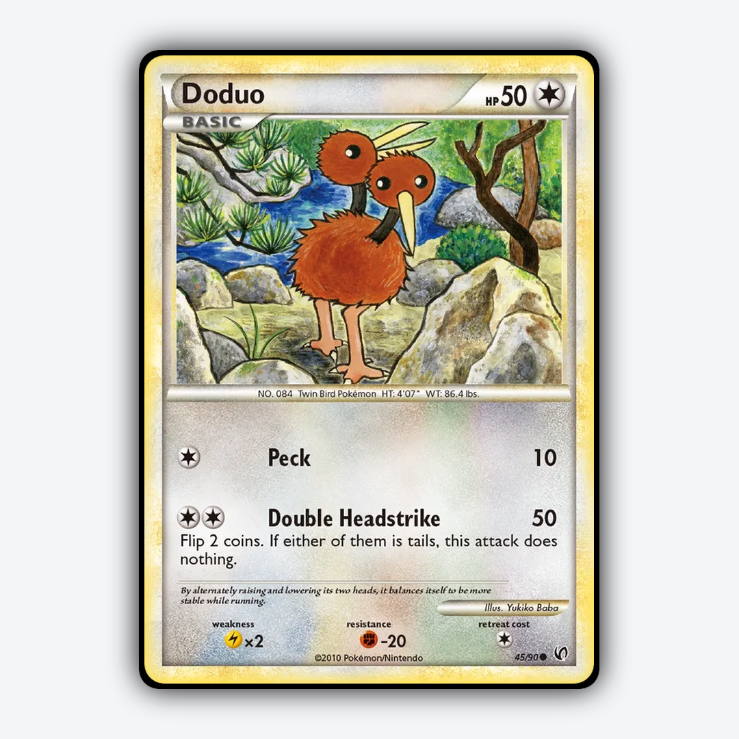 Doduo 045/90 - HS—Undaunted Set - Card Rug