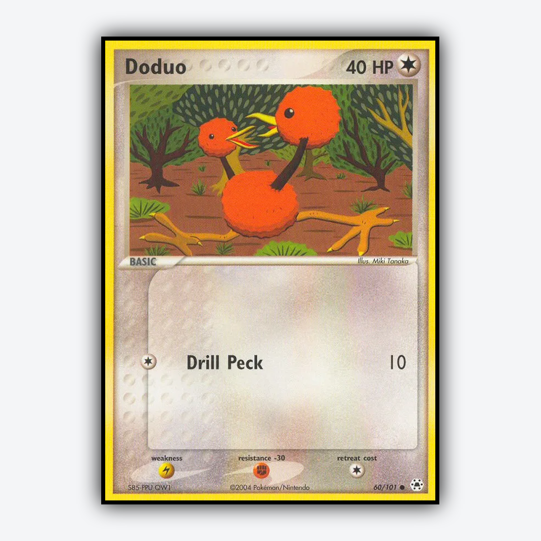 Doduo 060/101 - Hidden Legends Set - Card Rug