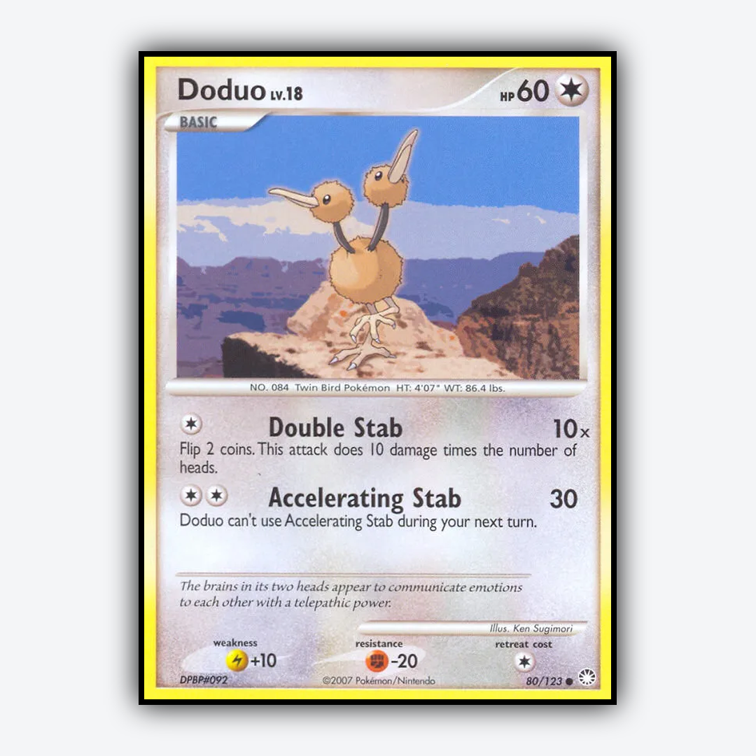 Doduo 080/123 - Mysterious Treasures Set - Card Rug