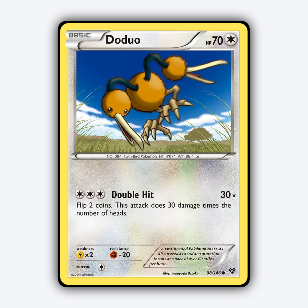 Doduo 098/146 - XY Set - Card Rug