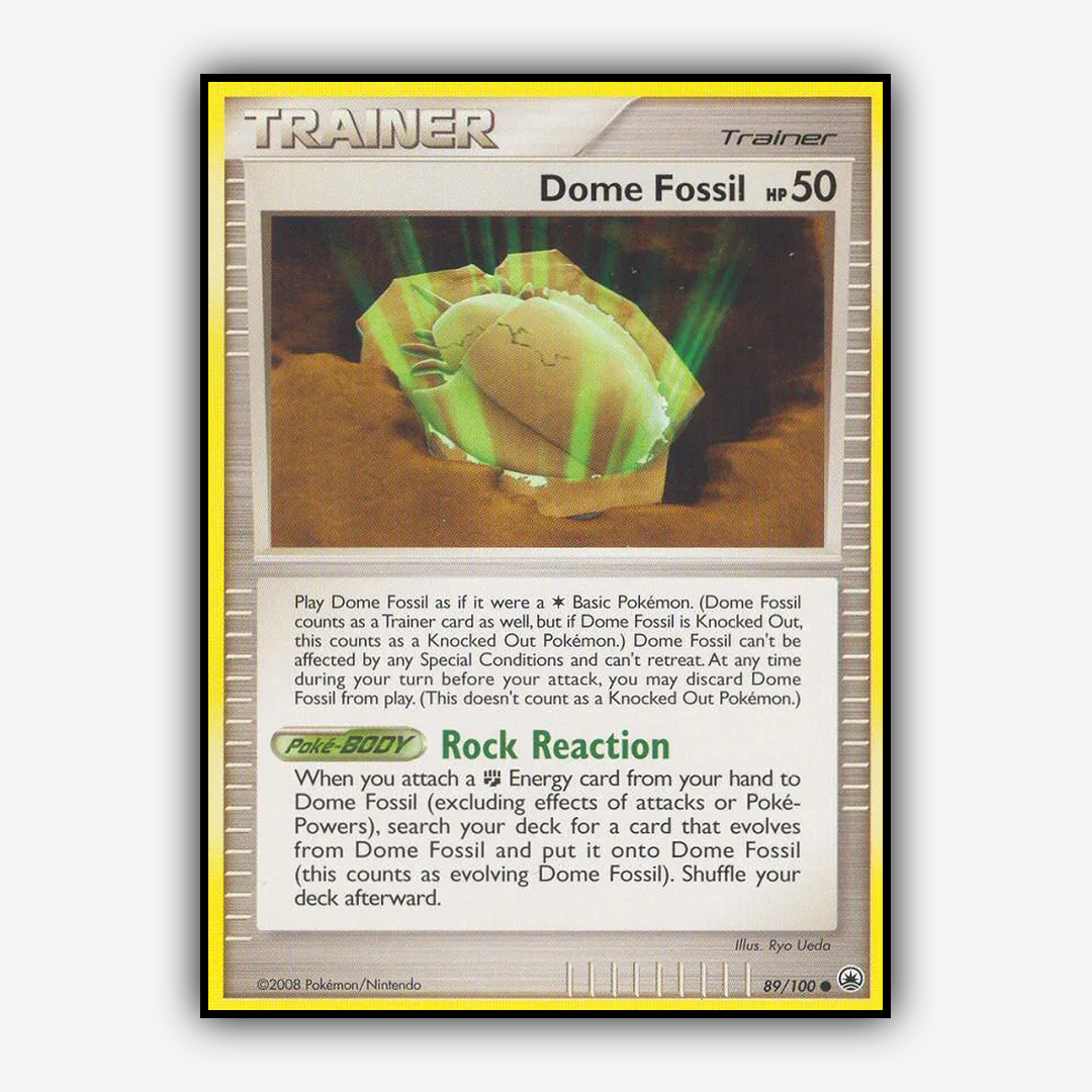 Dome Fossil 089/100 - Majestic Dawn Set - Card Rug