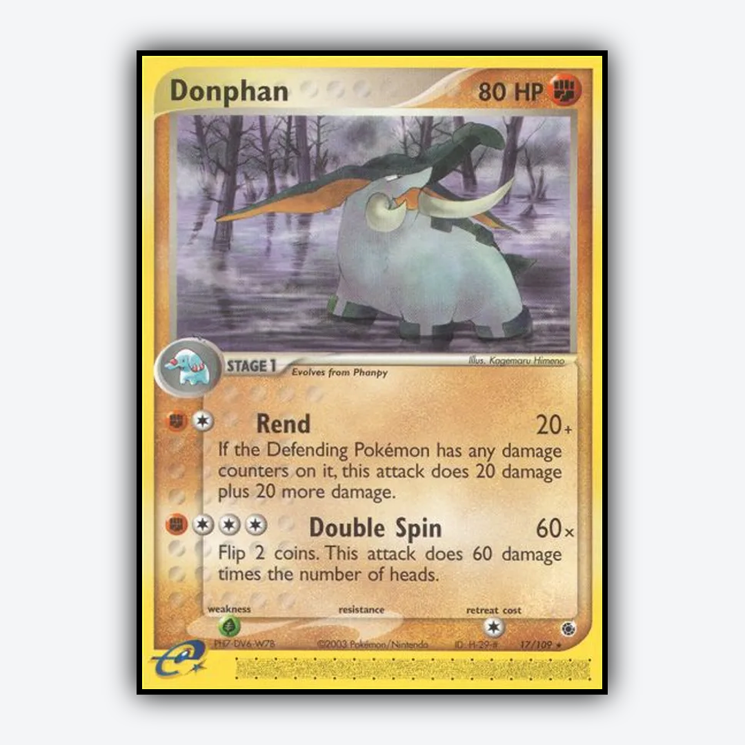 Donphan 017/109 - Ruby & Sapphire Set - Card Rug