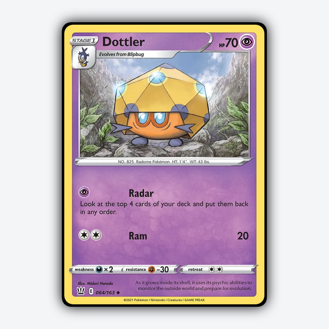 Dottler 064/163 - Battle Styles Set - Card Rug