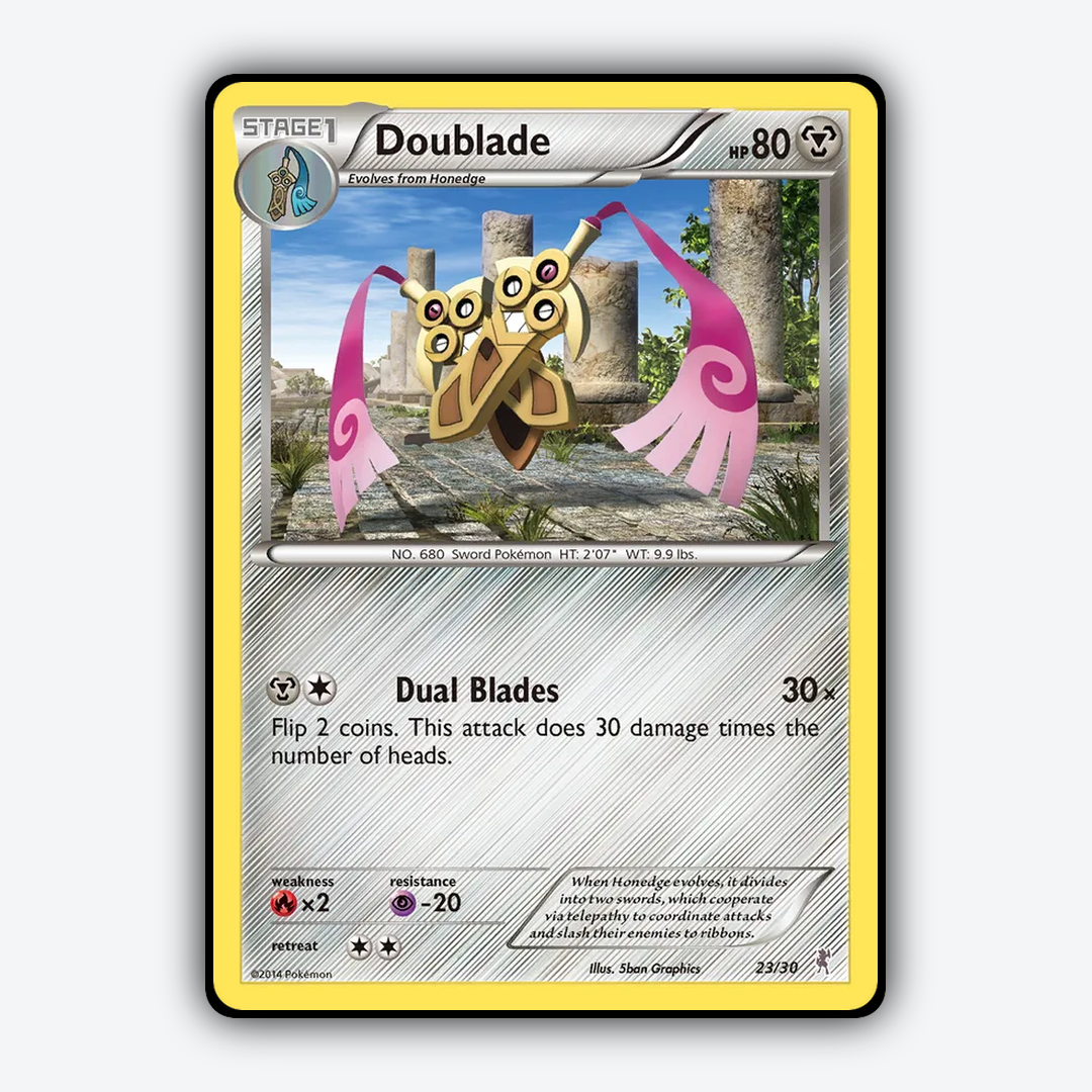 Doublade 023/30 - XY Trainer Kit Bisharp Set - Card Rug