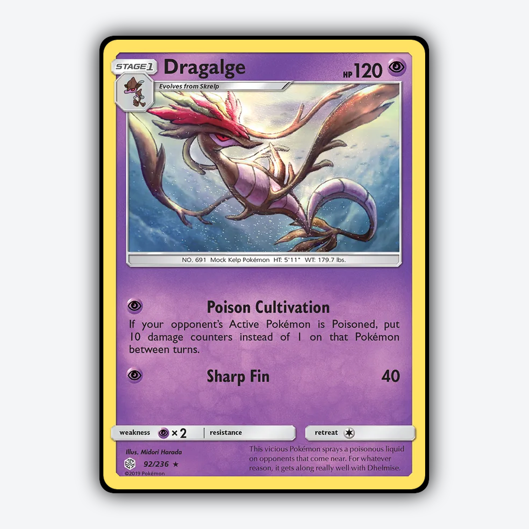 Dragalge 092/236 - Cosmic Eclipse Set - Card Rug