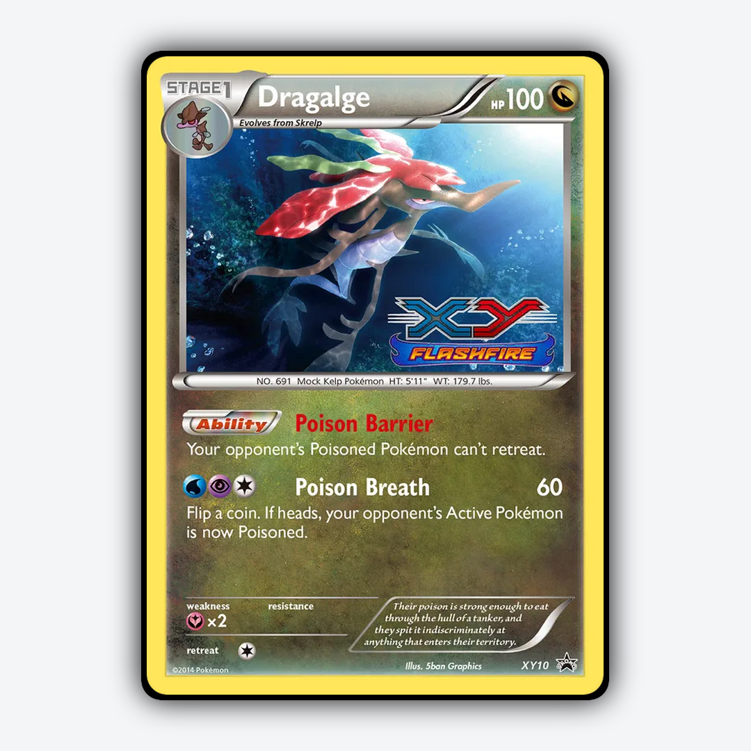 Dragalge #10 - XY Black Star Promos Set - Card Rug