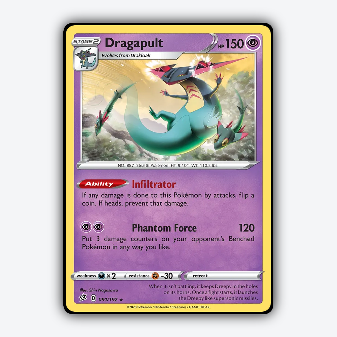 Dragapult 091/192 - Rebel Clash Set - Card Rug