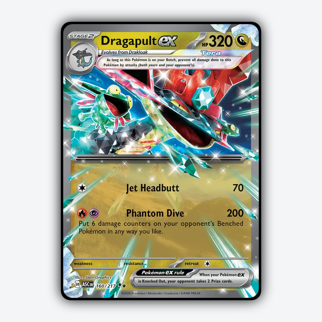 Dragapult ex 160/217 - Ascended Heroes Set - Card Rug