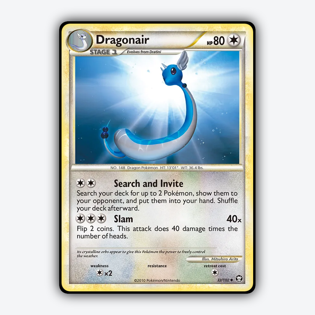 Dragonair 032/102 - HS—Triumphant Set - Card Rug