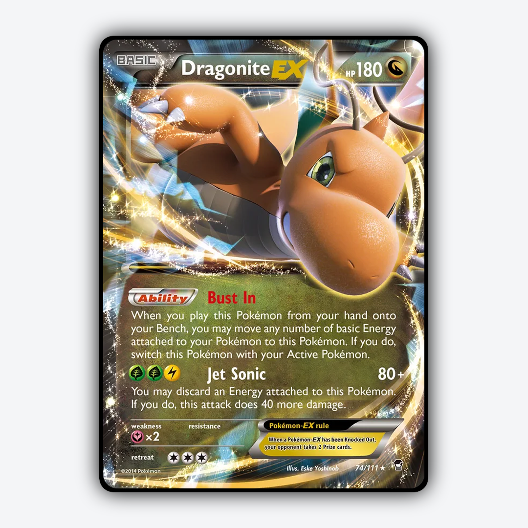 Dragonite-EX 074/111 - Furious Fists Set - Card Rug