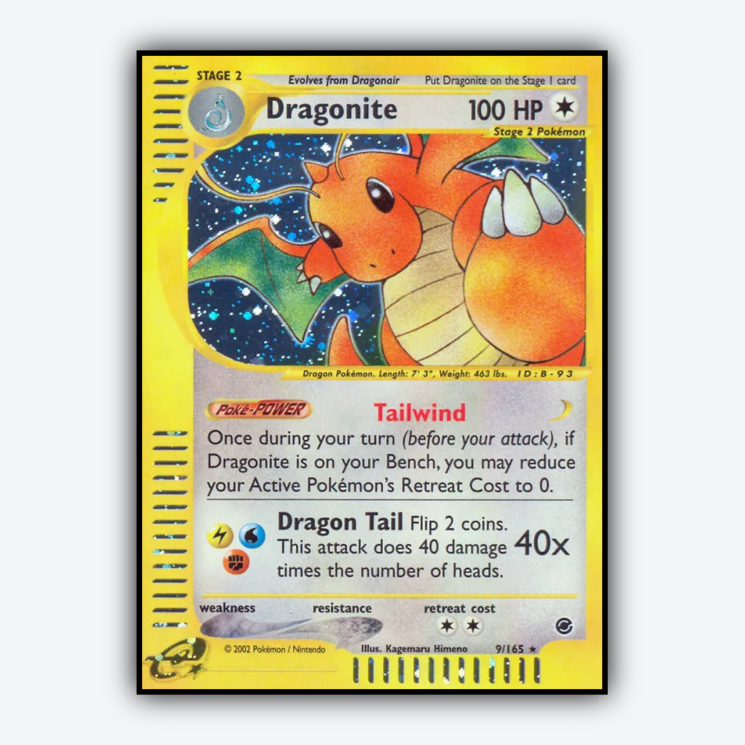 Dragonite 009/165 - Expedition Base Set - Card Rug