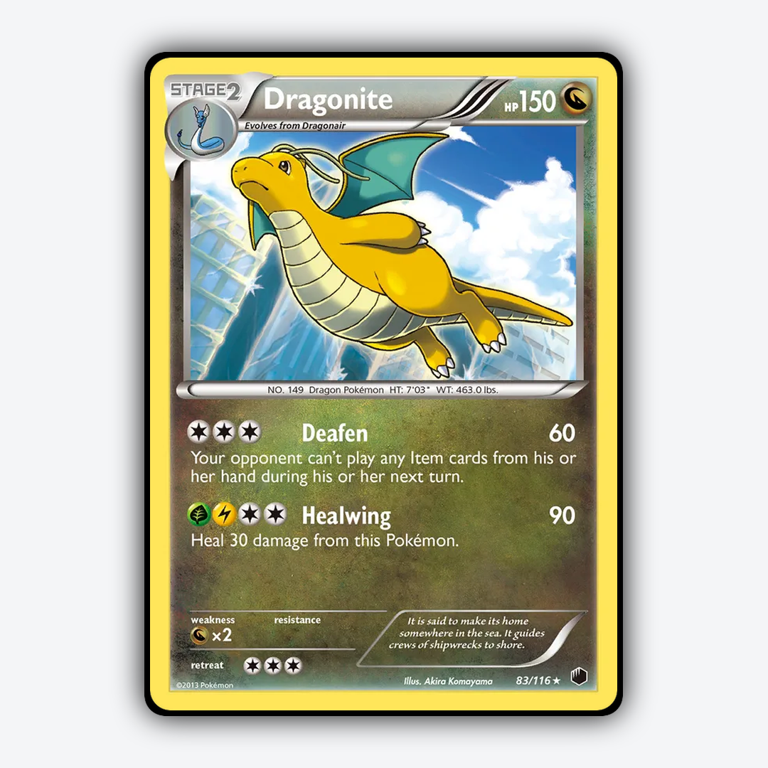 Dragonite 083/116 - Plasma Freeze Set - Card Rug