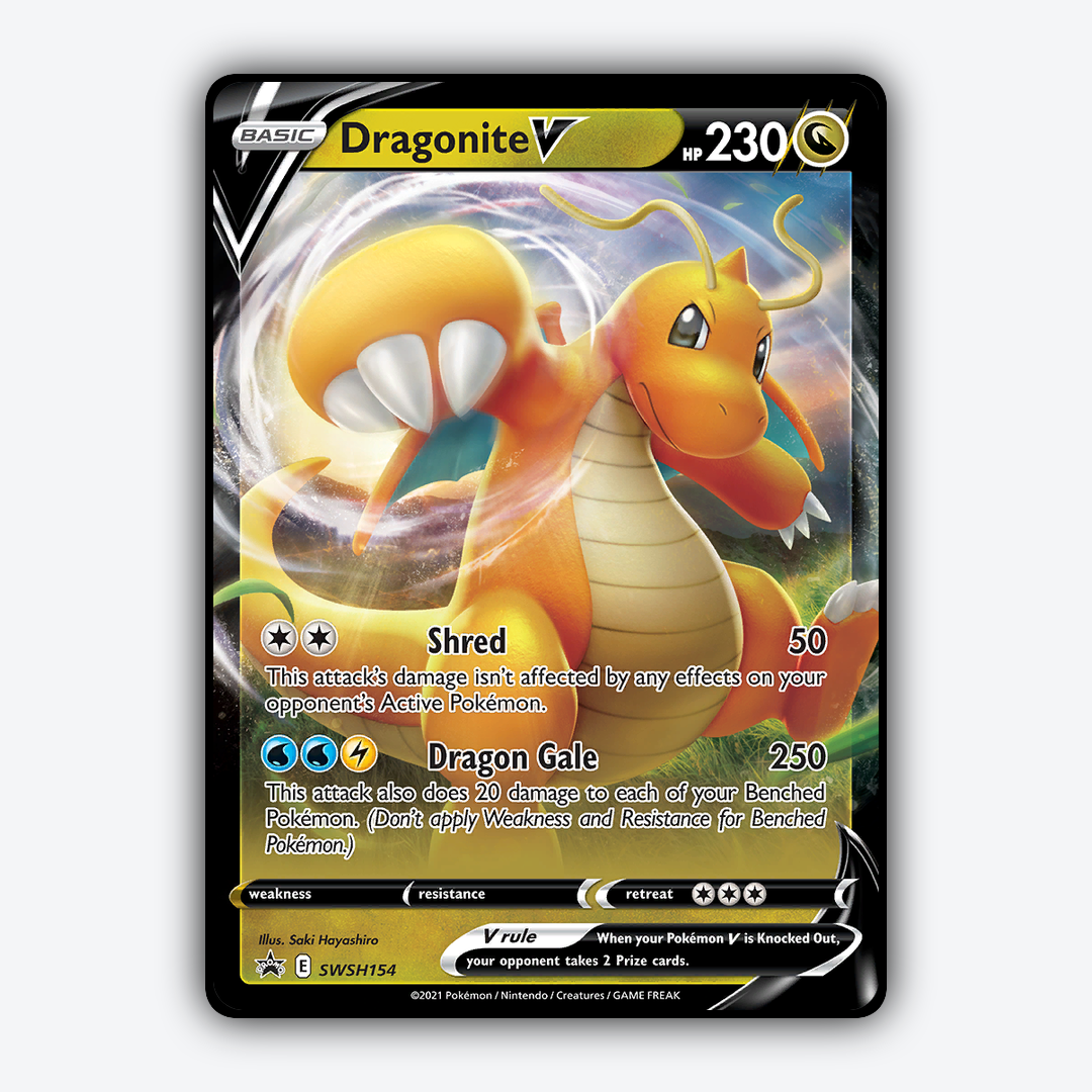 Dragonite V #154 - SWSH Black Star Promos Set - Card Rug