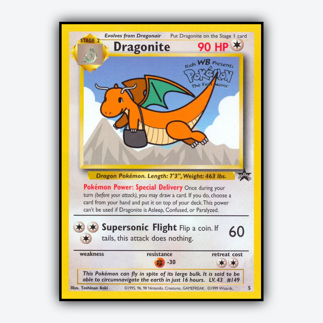 Dragonite #5 - Wizards Black Star Promos Set - Card Rug