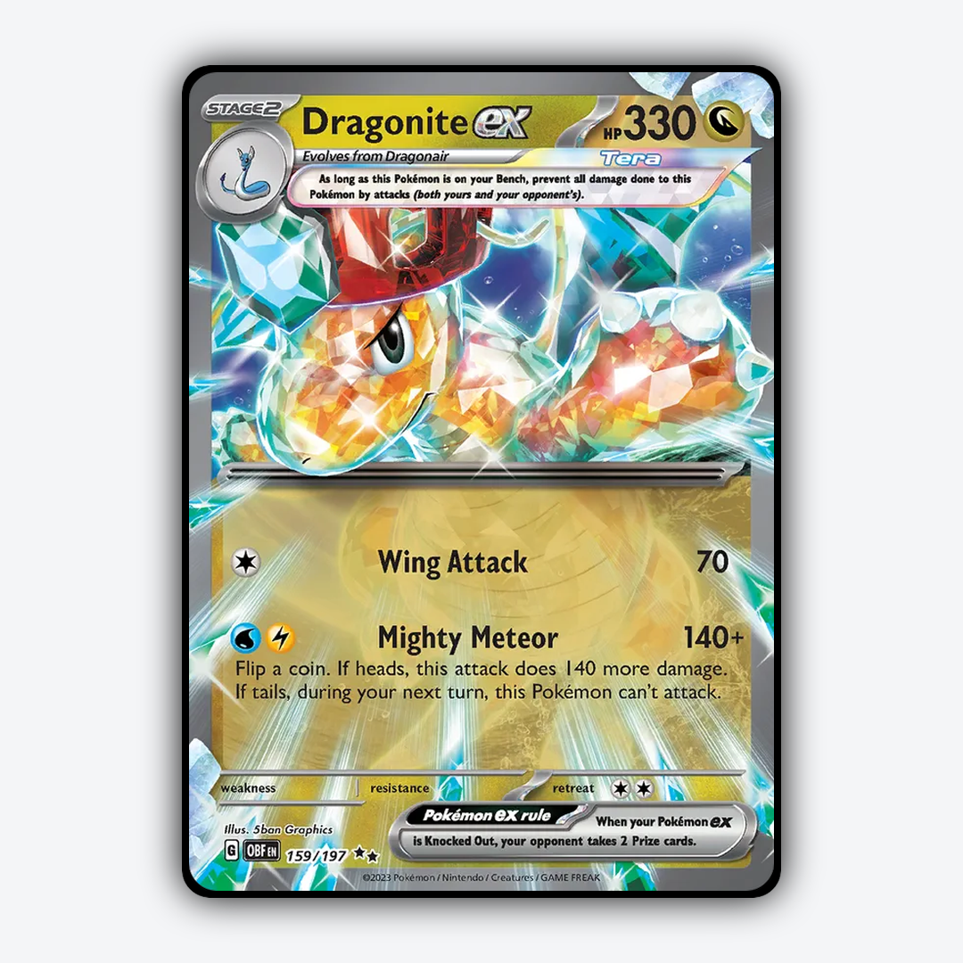 Dragonite ex #159 - Obsidian Flames Set - Card Rug