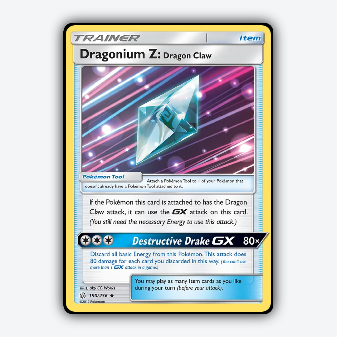 Dragonium Z: Dragon Claw 190/236 - Cosmic Eclipse Set - Card Rug