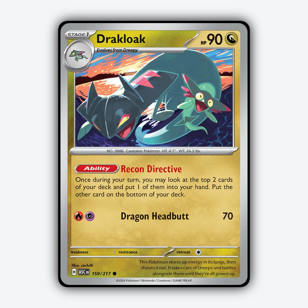 Drakloak 159/217 - Ascended Heroes Set - Card Rug